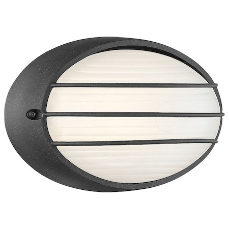Access Lighting Cabo, Outdoor LED Bulkhead, Black Finish, Opal Glass 20280LEDDMG-BL/OPL